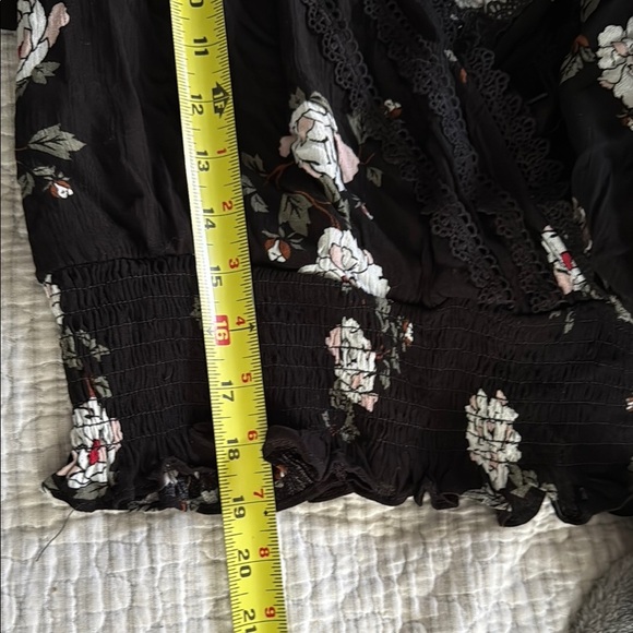 Chic Black Long Sleeve Wrap Blouse #173 - Picture 7 of 8